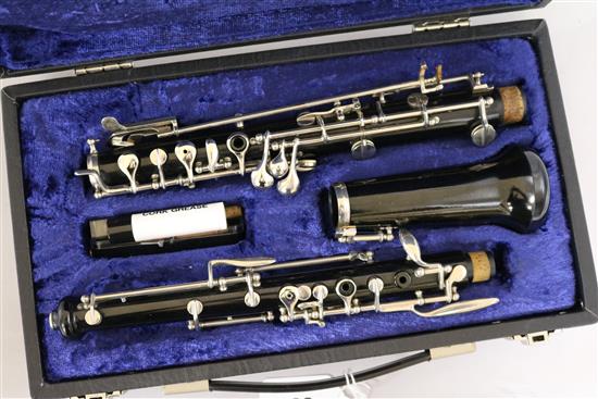 A Boosey and Hawkes cased oboe
